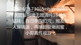 [MP4/ 3.73G]&nbsp;&nbsp;近日刚播无敌清纯18学生猛妹，自己手指扣穴，炮友侧入操骚逼，再操超级嫩闺蜜，小哥真性福双飞