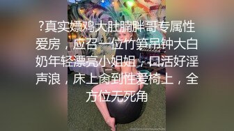 ?真实嫖鸡大肚腩胖哥专属性爱房，应召一位竹笋吊钟大白奶年轻漂亮小姐姐，口活好淫声浪，床上肏到性爱椅上，全方位无死角