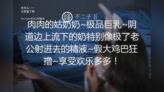 肉肉的姑奶奶~极品巨乳~阴道边上流下的奶特别像极了老公射进去的精液~假大鸡巴狂撸~享受欢乐多多！