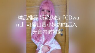 -精品推荐 娇艳伪娘『CDwant』可爱口罩小妹约啪后入 无套内射嫩菊