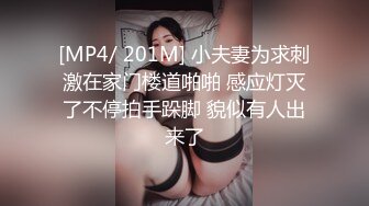 [MP4/ 201M] 小夫妻为求刺激在家门楼道啪啪 感应灯灭了不停拍手跺脚 貌似有人出来了