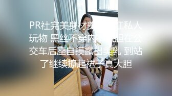 PR社完美身材美乳网红私人玩物 黑丝不穿内裤大胆在公交车后座自摸露出美乳 到站了继续撩起裙子真大胆