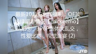 最新10月无水印福利，OF顶级绿帽癖情侣【mickeemo】私拍③，3P6P集体大乱交，性爱比赛，视觉盛宴 (2)